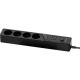 Мережевий фільтр Proove Power Socket P-04 на 4 розетки (4xUSB-A+2xUSB-C · 3 м) (Black)
