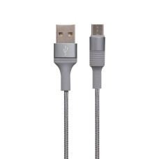 Кабель Borofone BX21 USB-A – Micro-USB (1 м · 12W · 2.4A) (Gray)