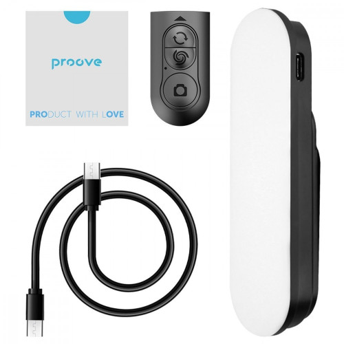 Селфі-палка з триногою Proove Selfie Lume 1,11 м (Black)