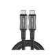 Кабель Acefast C1-09 Type-C – Type-C (1 м · 240W · 5A) (Black/Gray)