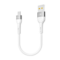 Кабель Ridea RC-XS51 Silicone USB-A – Micro-USB (0.25 м · 15W · 3A) (White)