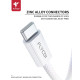 Кабель FLYCDI FLK006 Type-C – Type-C (1 м · 25W · 3A) (White)