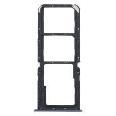 Держатель SIM-карты и карты памяти для Realme C30s (версия на 2×SIM) (Black)