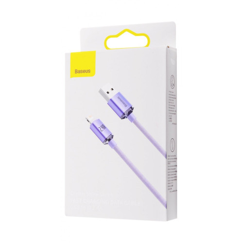 Кабель Baseus Crystal Shine Series USB-A – Lightning (2 м · 12W · 2.4A) (CAJY001204) (Pink)