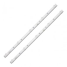 Пряма підсвітка для телевізора Telefunken 28″ E28F2000 V6 (2 планки по 450 мм, 5 LED, лінза 15,5 мм, 6 В)