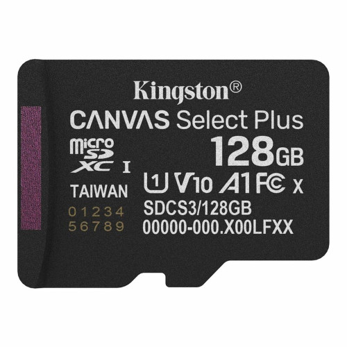 Карта пам'яті Kingston MicroSDXC Canvas Select Plus Gen3 100R A1 64Gb (sd adapter)