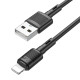 Кабель Hoco X83 USB-A – Lightning (1 м · 12W · 2.4A) (Black)