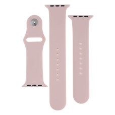 Ремешок для Apple Watch 42/44/45/49 мм Band Silicone, 2 шт (Pink Sand)