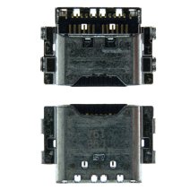 Роз'єм зарядки для Samsung A920 Galaxy A9 (2018) 24 pin (6 кріплень) (контакти посередині) (Type-C) (Original)