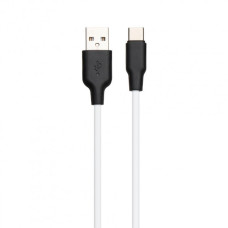 Кабель Hoco X21 Plus Silicone USB-A – Type-C (2 м · 15W · 3A) (Black/White)
