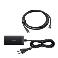 Сетевое зарядное устройство Baseus GaN5 Pro USB-A+2xUSB-C+HDMI (67W · 5A) с кабелем Type-C – Type-C 100W 5A (CCGP110201) (Black)