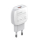 Сетевое зарядное устройство LDNIO A1306q USB-A (18W · 3A) с кабелем USB-A – Type-C (White)