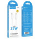 Кабель Hoco X115 Surpass Type-C – Lightning (1 м · 27W · 3A) (White)