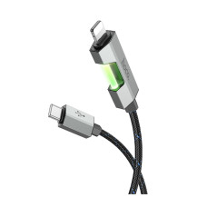 Кабель Hoco U123 Type-C – Lightning (1.2 м · 27W · 3A) (Black)