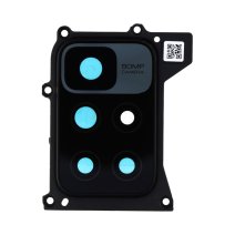 Стекло камеры для Xiaomi Redmi 10 Prime (2022) в рамке (Black) (Original)