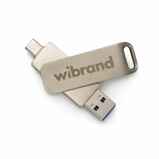 Внешний накопитель Wibrand Wolf SSD USB-A/C WO1TB 2TB Silver