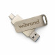 Зовнішній накопичувач Wibrand Wolf SSD USB-A/C WO1TB 2TB Silver