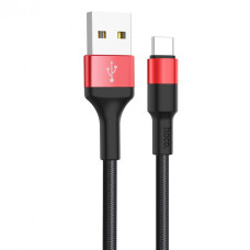 Кабель Hoco X26 USB-A – Type-C (1 м · 10W · 2A) (Black/Red)