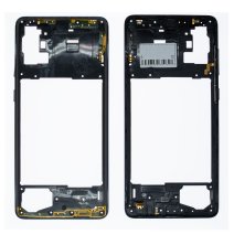 Средняя часть корпуса для Samsung A715 Galaxy A71 (2020) (Black)