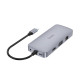 USB-хаб Hoco HB33 10в1 Type-C (0.13 м) (Gray)