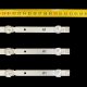 Пряма підсвітка для телевізора LG 32″ ROW2.1 6916L-1204A Rev0.9 (3 планки по 630 мм, 7 LED, лінза 15,5 мм, 3 В)