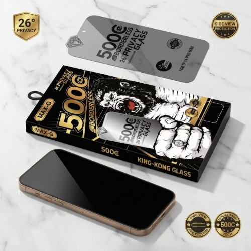 Захисне скло MAX-G Borderless 500C Privacy 26° для Apple iPhone 15