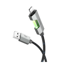 Кабель Hoco U123 USB-A – Lightning (1.2 м · 12W · 2.4A) (Black)