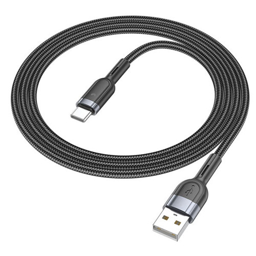 Кабель Hoco U117 USB-A – Type-C (1.2 м · 12W · 2.4A) (Black)