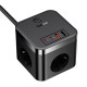 Мережевий зарядний пристрій Baseus PowerCombo Fast Charger 3AC+2U+2C (30W · 3A) (E00066400117-00) (Black)