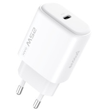 Сетевое зарядное устройство Proove Silicone Power 2 USB-C (25W · 3A) (White)