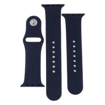 Ремешок для Apple Watch 38/40/41 мм Band Silicone, 2 шт (Dark Blue)