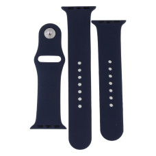 Ремінець для Apple Watch 38/40/41 мм Band Silicone, 2 шт (Dark Blue)