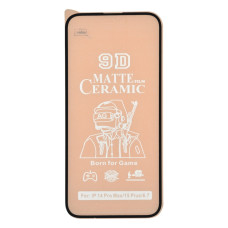 Защитная пленка Ceramic Matte для Apple iPhone 16 Plus (Full Glue) (Black)