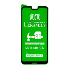 Защитная пленка Ceramic для Huawei P20 Lite (Full Glue) (Black)