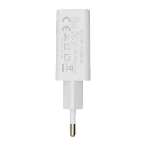 Сетевое зарядное устройство CT-11 USB-A (10.5W · 2A) (тех пак) (White)