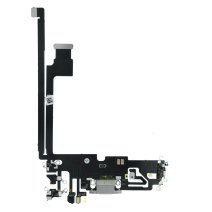 Шлейф для Apple iPhone 12 Pro Max з роз'ємом зарядки (Silver) (Original PRC)