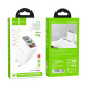 Мережевий зарядний пристрій Hoco C100A USB-A+USB-C (20W · 3A) (White)