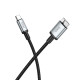 Мультимедийный кабель Hoco US10 Type-C – Micro-USB 3.0 5Gbit/s (0.5 м · 3A) (Black)