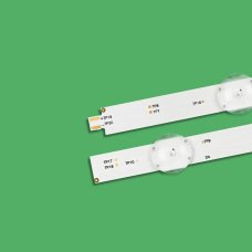 Пряма підсвітка для телевізора 43″ 7S1P (8 планок по 490/360 мм, 4/3 LED, лінза 17 мм, 3 В)