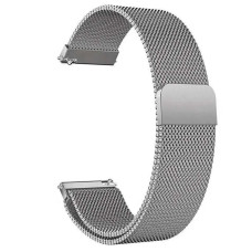 Ремешок универсальный 20 мм Milanese Loop Design для Amazfit, Samsung, Huawei (Silver)