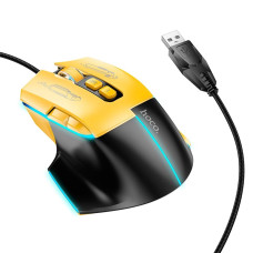 Мышка проводная Hoco GM31 (Black/Yellow)