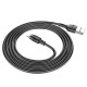 Кабель Hoco X52 Sereno Magnetic USB-A – Micro-USB (1 м · 12W · 2.4A) (Black)