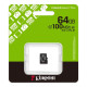 Карта памяти Kingston MicroSDXC Canvas Select Plus Gen3 100R A1 64Gb