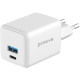 Сетевое зарядное устройство Proove Pocket Gan USB-A+USB-C (30W · 3A) (White)