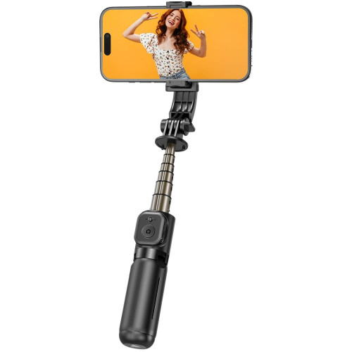 Селфі-палка з триногою Proove Tiny Stick II 63 см (Black)