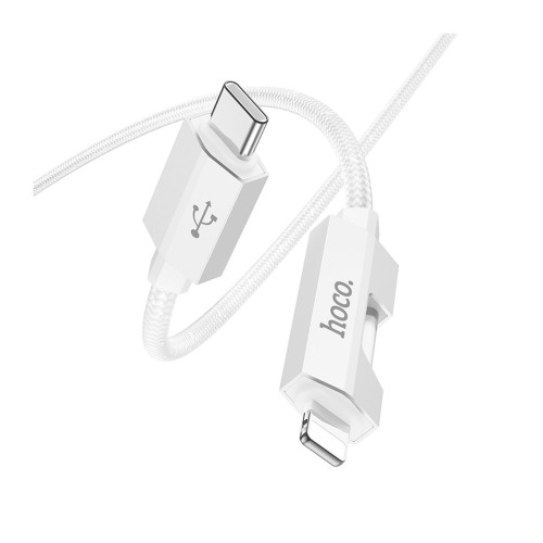 Кабель Hoco U123 Type-C – Lightning (1.2 м · 27W · 3A) (Gray)