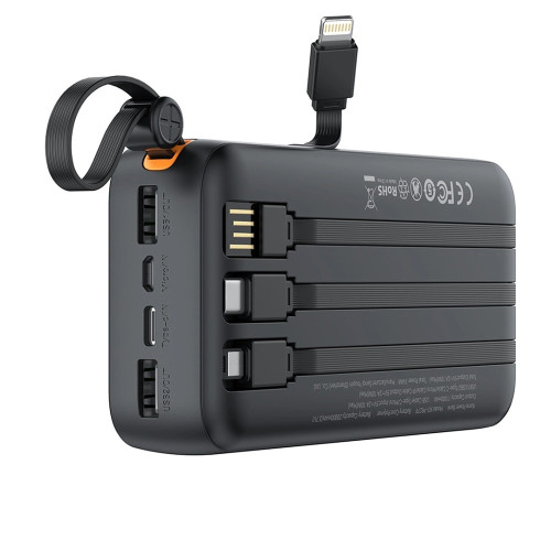 Повербанк XO PR279 10W с кабелем 4в1 (20000 mAh) (Black)