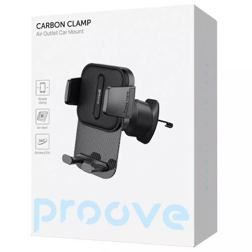 Автотримач Proove Carbon Clamp Air Outlet Car Mount (Black)