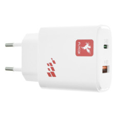 Сетевое зарядное устройство FLYCDI FA-006 USB-A+USB-C (20W · 3A) (White)