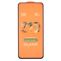 Защитное стекло в тех упаковке для Samsung A525 Galaxy A52 (4G) (2021) (Full Glue) (0.3 мм, 2.5D) (Black)